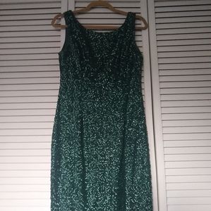 Green Sequin Party Dress